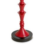 Floor Lamp Arabella Bordeaux red finish | black granite base, Including red linen mix shade 60% linen | 40% polyester Lighting 120031UL 7