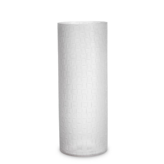 Eichholtz Vase Calista M — Frosted, Handmade Glass, Handcut Pattern hero image (Image 1)