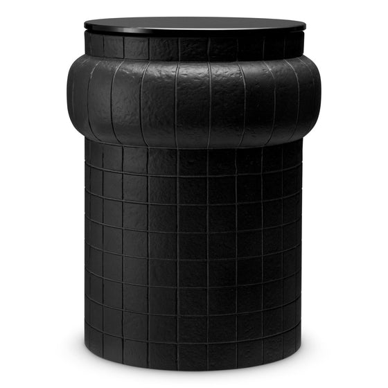 Side Table Tortugo Black finish | black glass Tables 120081 2