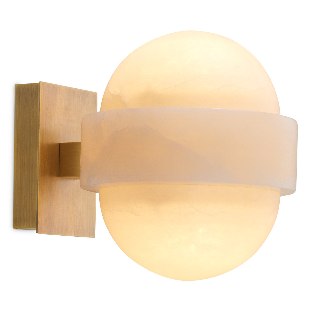 Eichholtz Wall Lamp Icarus — Antique Brass, Alabaster hero image (Image 1)