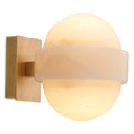Eichholtz Wall Lamp Icarus — Antique Brass, Alabaster hero image (Image 1)