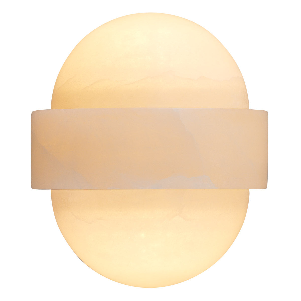 Detail shot of Wall Lamp Icarus craftsmanship — Brass, Alabaster accents (Image 5)