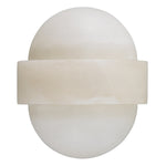 Alternate perspective of Wall Lamp Icarus — Antique Brass, Alabaster finish (Image 6)