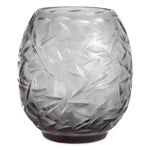Eichholtz Vase Hadleigh — Grey Color, Handmade Glass, Handcut Pattern hero image (Image 1)