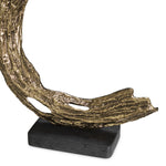 Alternate perspective of Object Elvaston set of 2 — Antique Brass, Black Granite Base finish (Image 6)