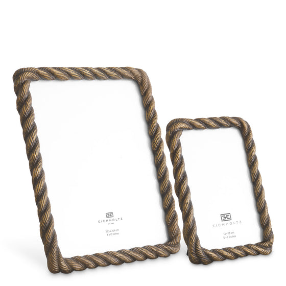 Eichholtz Picture Frame Corwyn set of 2 — Antique Brass, Handcasted hero image (Image 1)