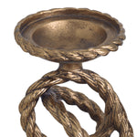 Alternate perspective of Candle Holder Corwyn set of 2 — Antique Brass, Handcasted finish (Image 6)