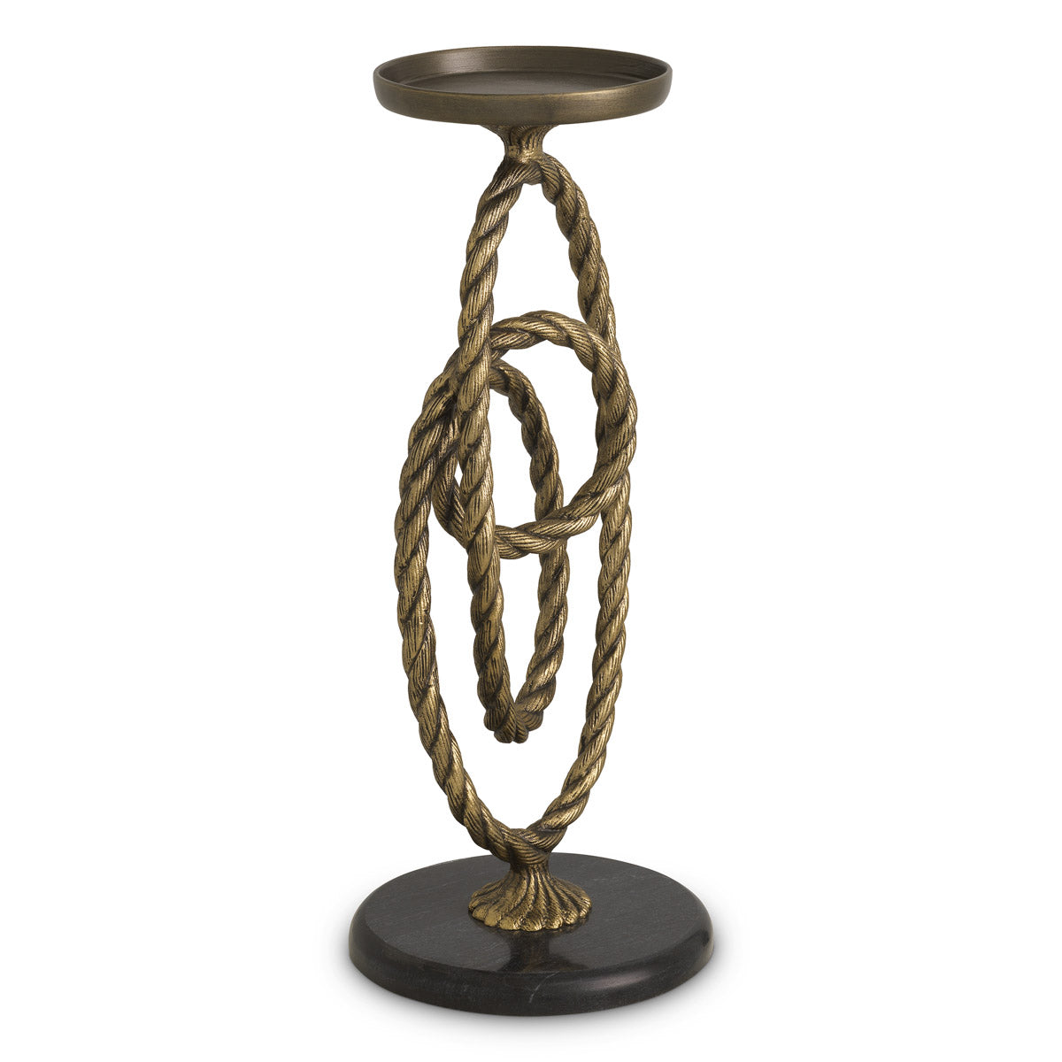 Wine Cooler Corwyn by Eichholtz in a styled setting — Antique Brass, Granite Base (Image 4)