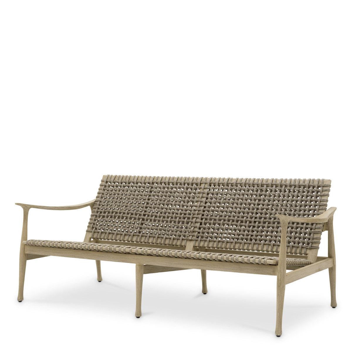 Outdoor Sofa Manzo Aged teak | greige rope Outdoor 120140 2