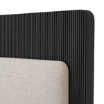 Bed Frame Dimitrios Queen size Charcoal grey oak veneer | solid wood | durini natural, Suitable for a queen size box spring or mattress 120183 8