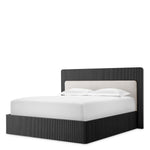 Bed Frame Dimitrios King size Charcoal grey oak veneer | solid wood | durini natural, Suitable for a king size box spring or mattress 120184 2