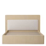 Bed Frame Dimitrios Queen size Washed oak veneer | solid wood | durini natural, Suitable for a queen size box spring or mattress 120185 5