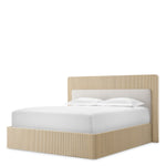 Bed Frame Dimitrios King size Washed oak veneer | solid wood | durini natural, Suitable for a king size box spring or mattress 120186 2