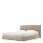 Bed Frame Ashford King size Beckett beige | gold finish metal edge, Suitable for a king size box spring or mattress 120188 2