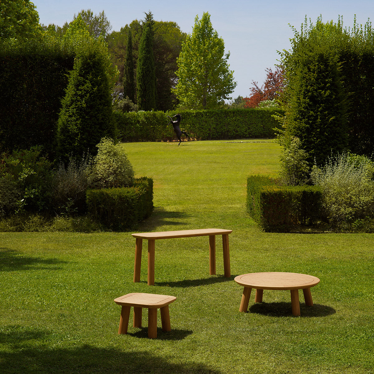 Outdoor Side Table Weston Natural teak Outdoor 120189 3