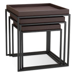 Angled view of Side Table Léonard set of 3 showing proportions and detailing (Image 3)