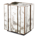 Eichholtz Nightstand Nottingham Left — Antique Mirror Glass, Brushed Brass hero image (Image 1)