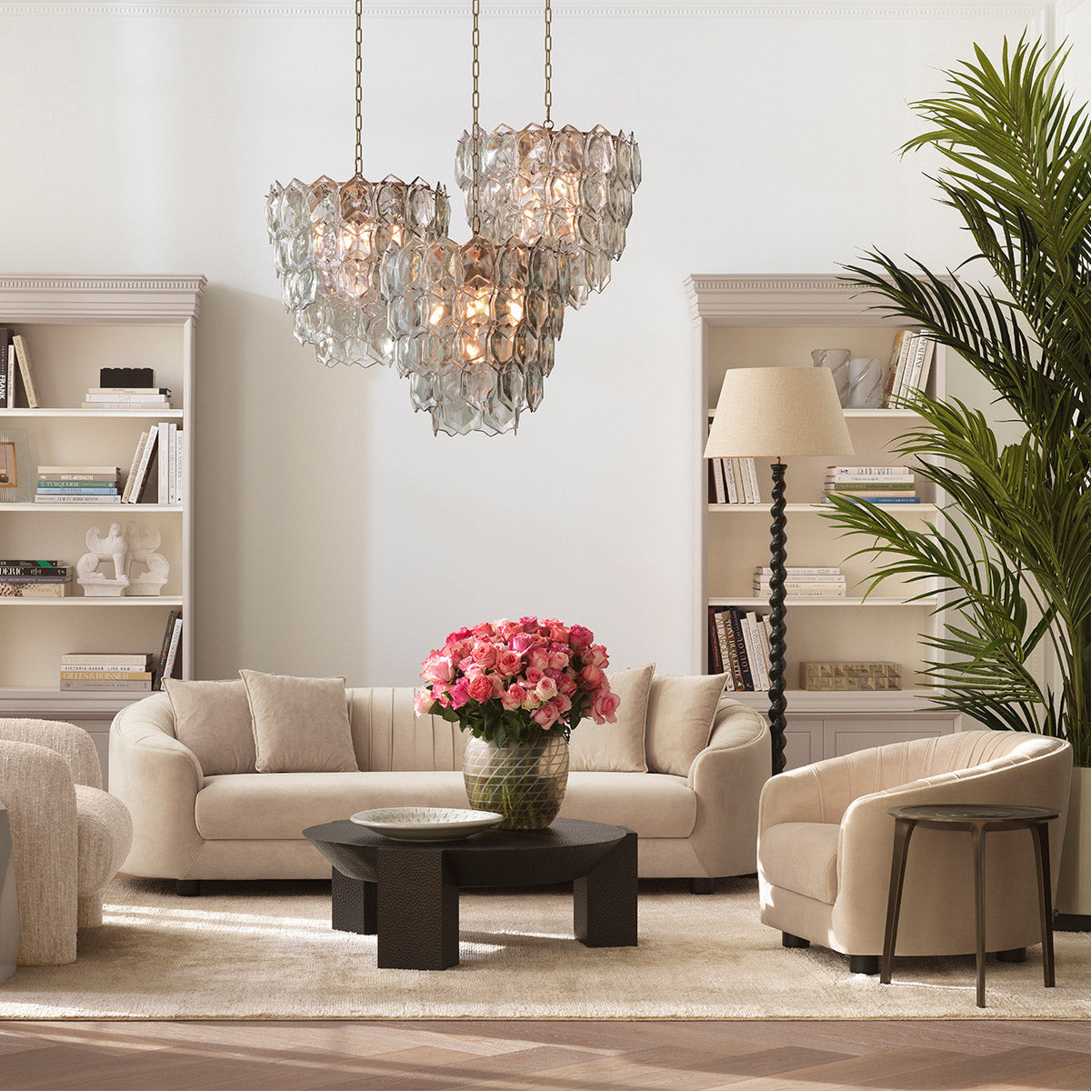 Chair Jameson Amaro cream | black feet 100% polyester Chairs & Sofas 120271 3