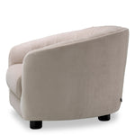 Chair Jameson Amaro cream | black feet 100% polyester Chairs & Sofas 120271 6
