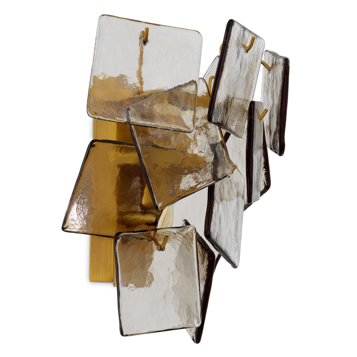 Wall Lamp Biltmore by Eichholtz in a styled setting — Antique Brass, Light Smoke Glass (Image 4)