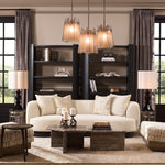 Close-up of Coffee Table Ciro L highlighting Travertine and Silver Travertine (Image 10)