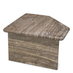 Coffee Table Ciro L by Eichholtz in a styled setting — Silver Travertine (Image 4)