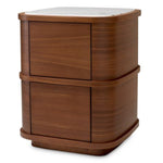 Nightstand Cabana S Walnut veneer | bianco lilac marble Cabinets 120278 12