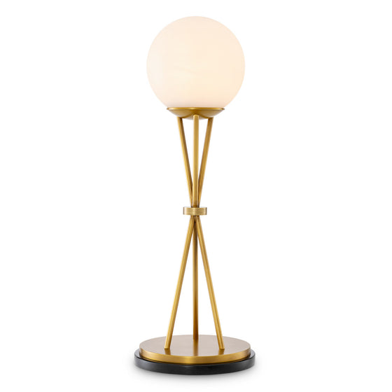 Eichholtz Table Lamp Izzy — Antique Brass, Alabaster hero image (Image 1)
