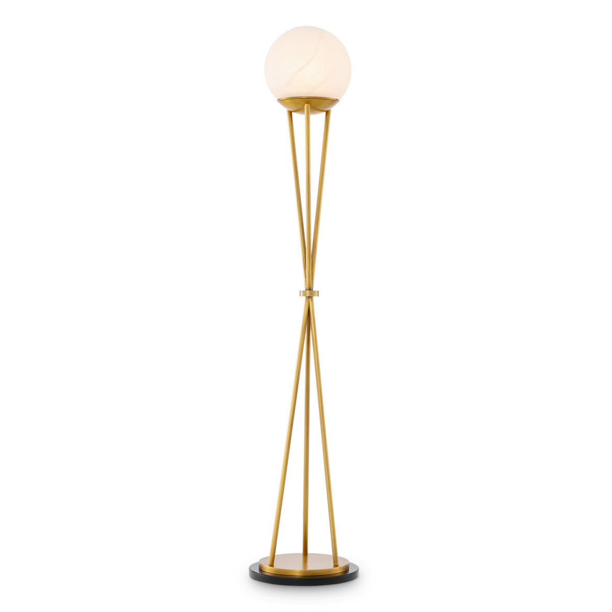 Eichholtz Floor Lamp Izzy — Antique Brass, Alabaster hero image (Image 1)