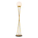 Eichholtz Floor Lamp Izzy — Antique Brass, Alabaster hero image (Image 1)