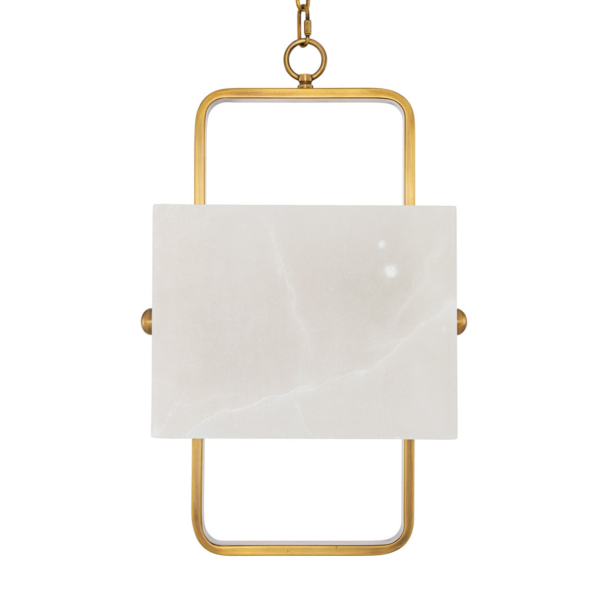 Chandelier Melbourne by Eichholtz in a styled setting — Antique Brass, Alabaster (Image 4)