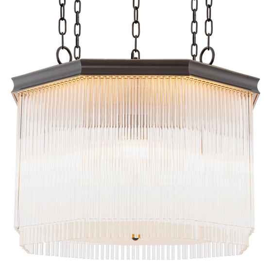 Eichholtz Chandelier Estela — Bronze Highlight, Clear Glass hero image (Image 1)