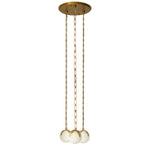 Chandelier Alesa S by Eichholtz in a styled setting — Antique Brass, Alabaster (Image 4)