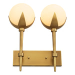 Wall Lamp Alesa Double by Eichholtz in a styled setting — Antique Brass, Alabaster (Image 4)