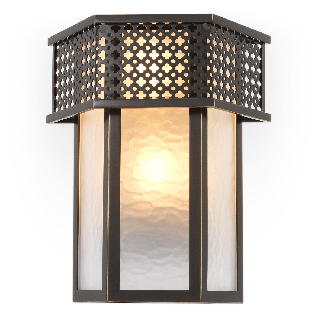 Wall Lamp Minerva by Eichholtz in a styled setting — Bronze Highlight, Frosted Glass (Image 4)
