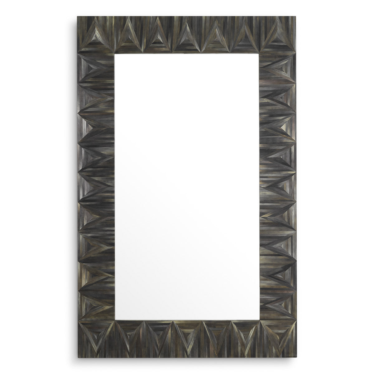 Close-up of Mirror Belmont highlighting premium materials and Straw Marquetry Charcoal (Image 2)