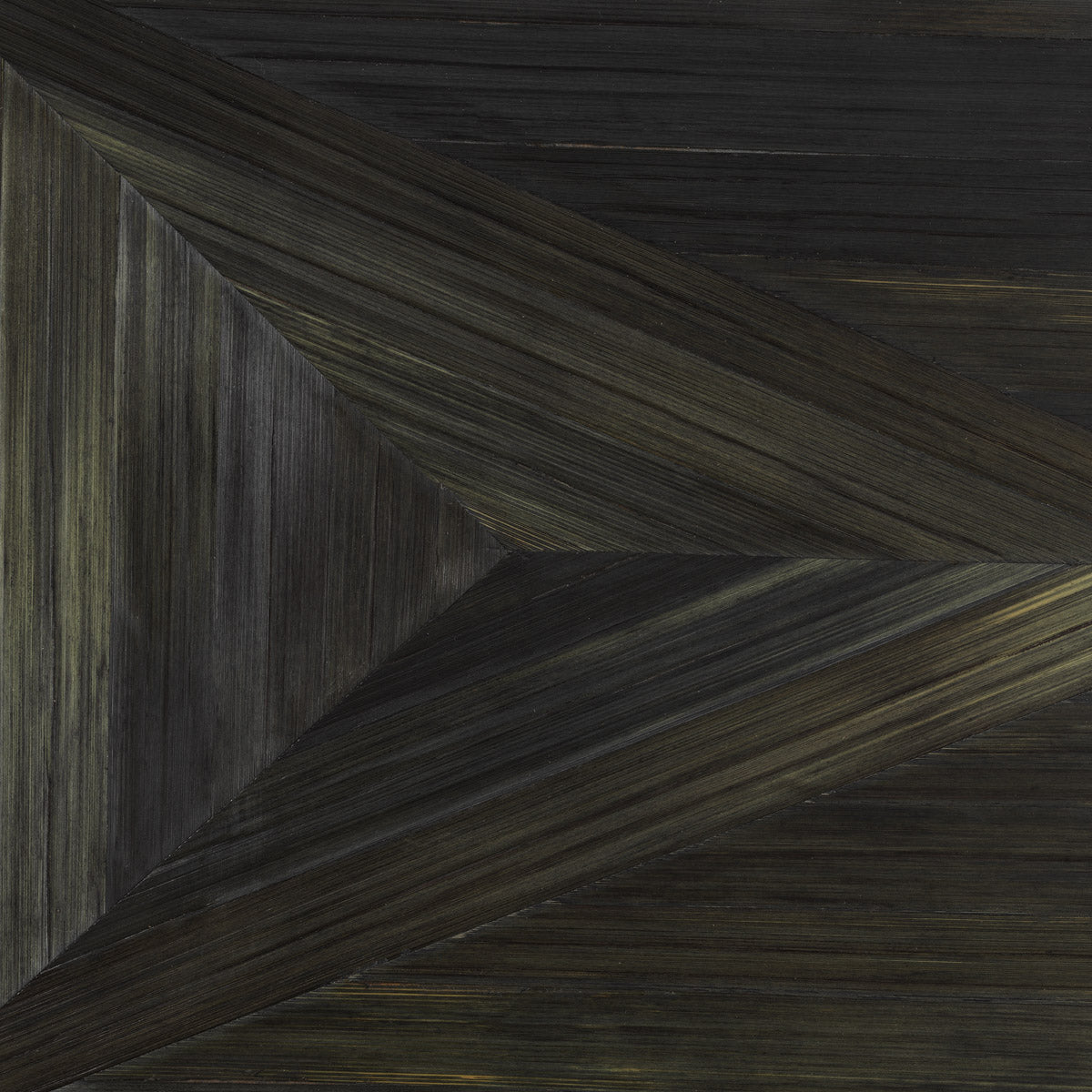 Alternate perspective of Mirror Belmont — Straw Marquetry Charcoal finish (Image 6)