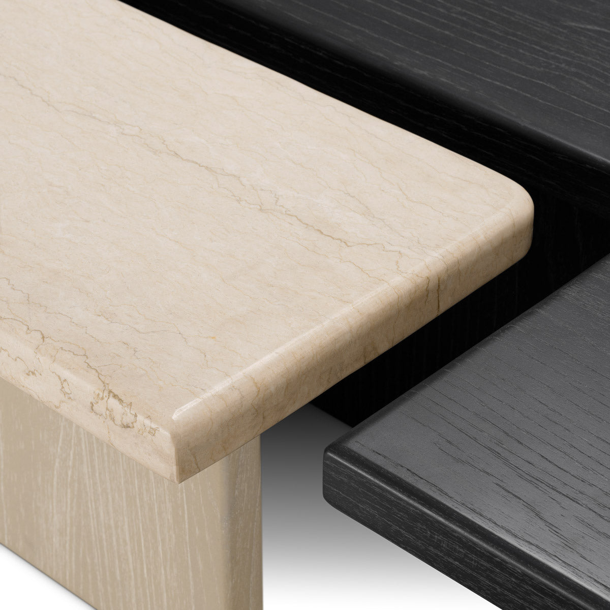 Angled view of Coffee Table Yardham showing proportions and detailing (Image 11)