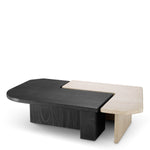 Eichholtz Coffee Table Yardham — Travertine, Charcoal Grey Oak Veneer hero image (Image 1)