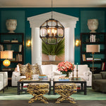 Lifestyle angle of Outdoor Planter Chandler with refined Light Grey tones (Image 8)