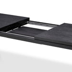 Extendable Dining Table Atelier L Charcoal grey oak veneer Tables 120388 7