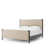 Eichholtz Bed Frame Bellingham King size — Black, Renato Ecru Fabric hero image (Image 1)
