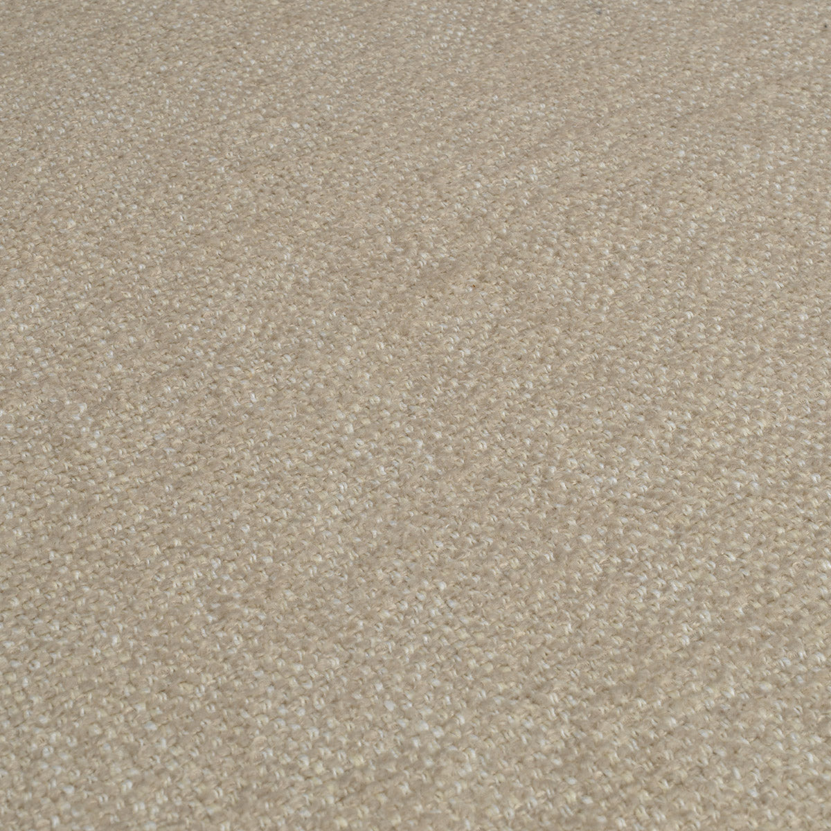 Close-up of Bed Frame Bellingham Queen size highlighting Polyester and Black, Renato Ecru Fabric (Image 2)