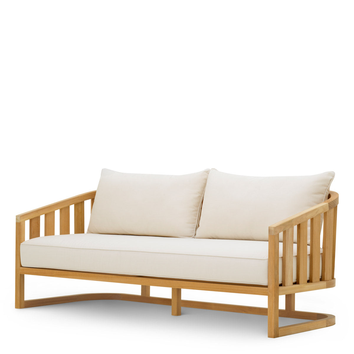 Outdoor Sofa Aruba Natural teak | sunbrella canvas 100% solution-dyed acrylic Outdoor 120407 2