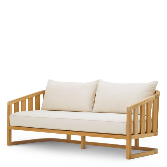 Outdoor Sofa Aruba Natural teak | sunbrella canvas 100% solution-dyed acrylic Outdoor 120407 2