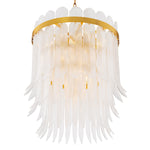 Chandelier Erika L by Eichholtz in a styled setting — Antique Brass, Clear Glass (Image 4)