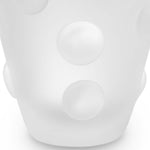 Vase Evander by Eichholtz in a styled setting — Frosted White, Hand Blown Glass (Image 4)