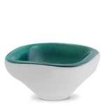 Eichholtz Bowl Aureum — Dark Green, White, Hand Blown Glass hero image (Image 1)