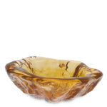 Close-up of Bowl Courtier highlighting Glass and Brown, Hand Blown Glass (Image 2)