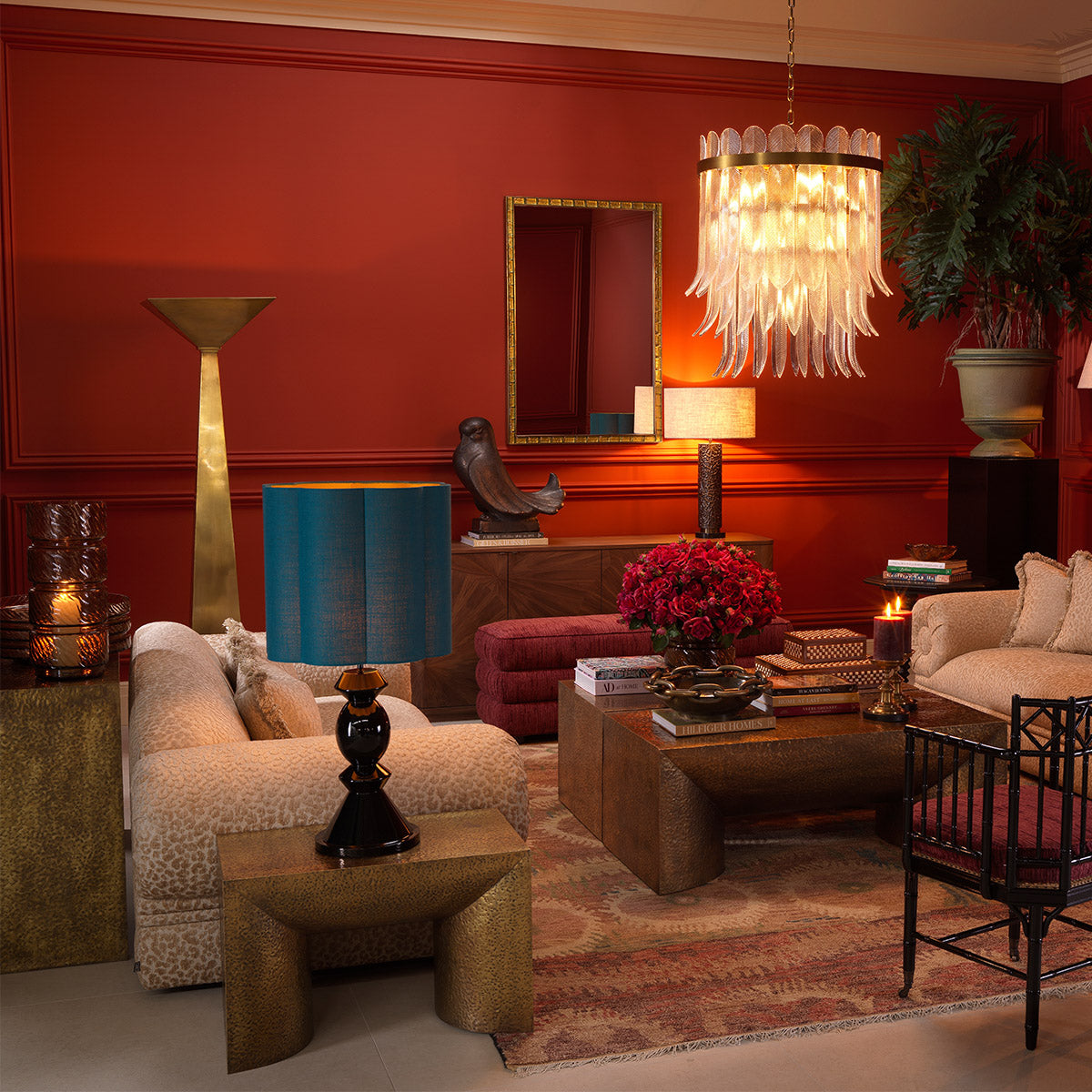 Detail shot of Cushion Serlina rectangular craftsmanship — Polyester, Acrylic accents (Image 5)